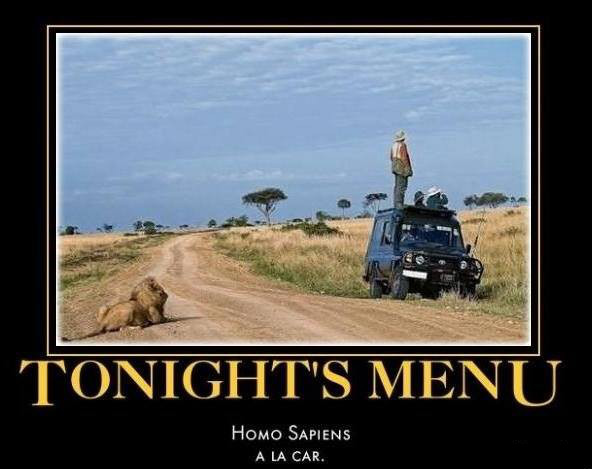 View joke - Tonight's menu in Africa