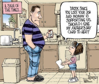 View joke - Times are changing. My daughter asked me today. Daddy, since you lost your job and mommy is supporting us, should I give my father's day card to her ?