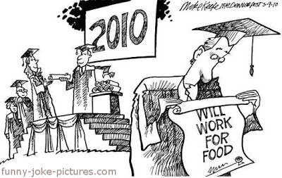 View joke - Graduation. Will work for food