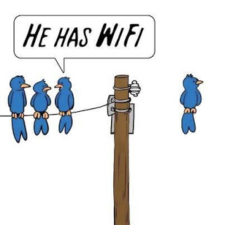 View joke - He has wifi