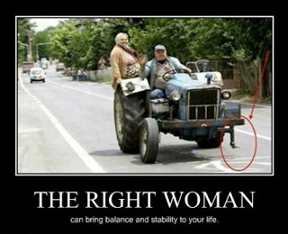 View joke - The right woman can bring balance and stability to your life