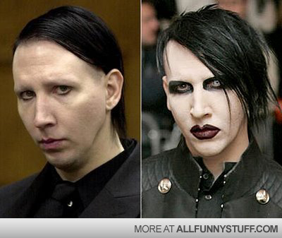 View joke - Real life vs makeup. He doesn't look that tough anymore, does he ?