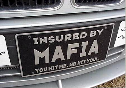 View joke - If you hit me, we hit you. Car insurance that makes you drive like a boss.
